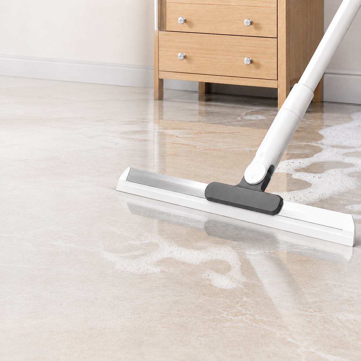 Magic Silicone Floor Squeegee Broom – 3-in-1 Wet & Dry Cleaning Mop for Bathroom, Tile, Glass, Pet Hair & Water Removal