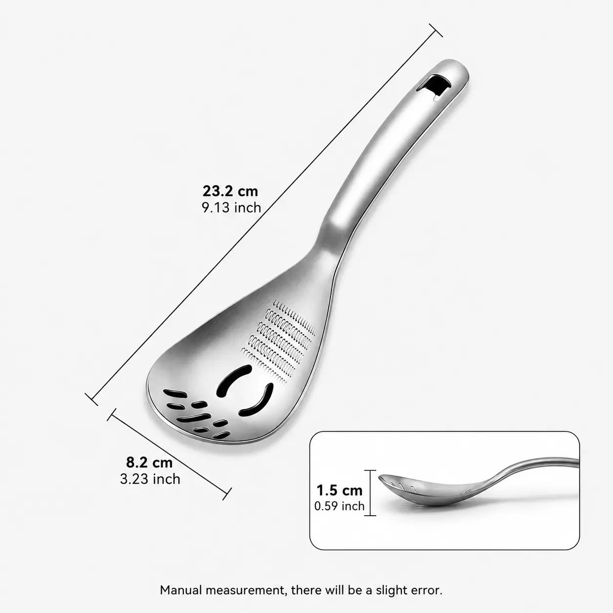 304 Stainless Steel MultiāPurpose Kitchen Spoon š„