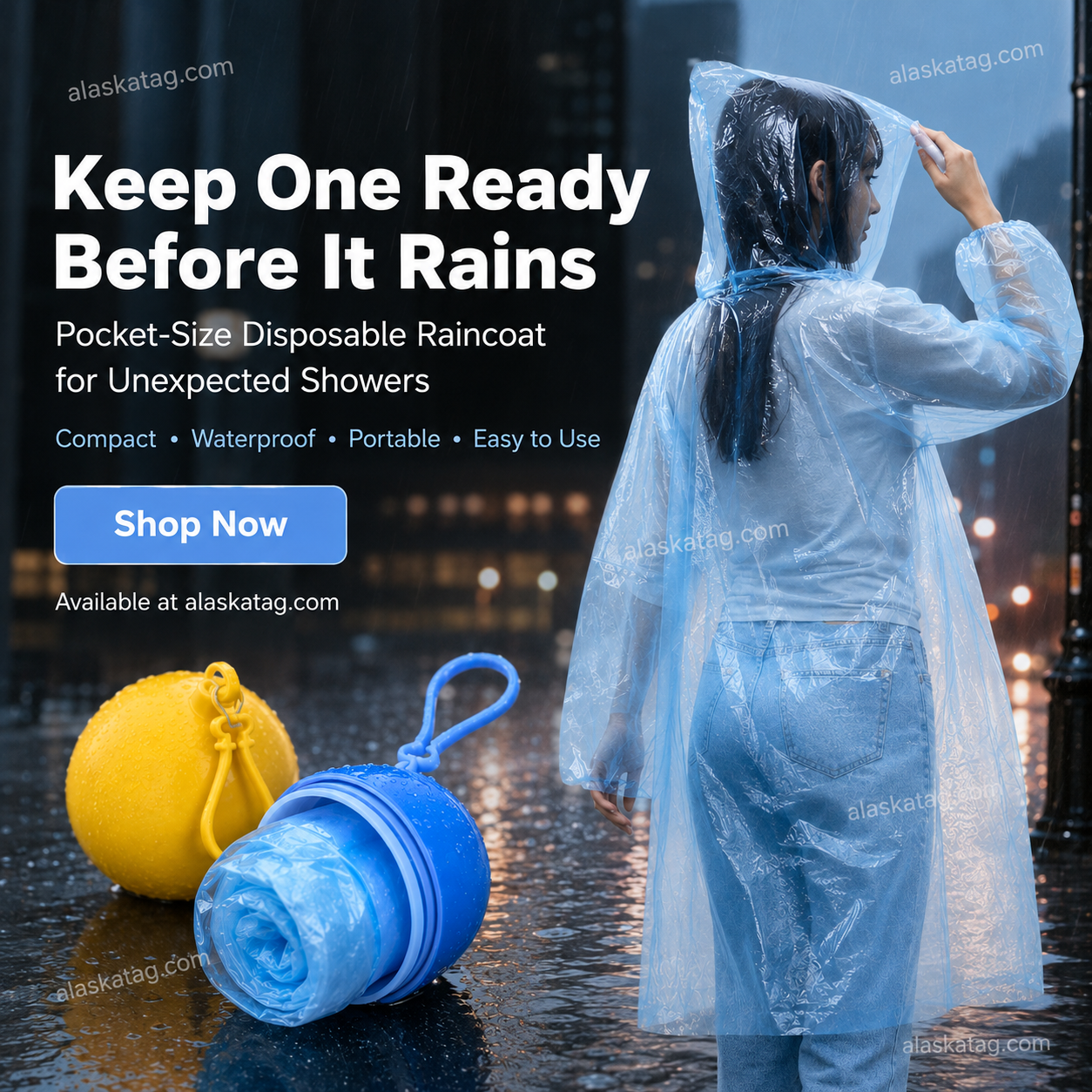 🥳Last Day Buy 1 Get 1 Free!!💞🌧️ Pocket-Size Disposable Raincoat for Unexpected Showers
