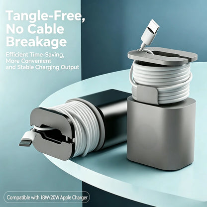 2-in-1 Silicone Charger Protector with Cord Wrap for 18W/20W Adapters ✅