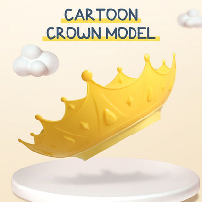 ⏳Time-Limited Special⏰Kids' Ear Protective Cap – Waterproof Shower Hat, Adjustable & Cartoon Crown Design ✨