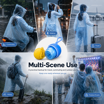 🥳Last Day Buy 1 Get 1 Free!!💞🌧️ Pocket-Size Disposable Raincoat for Unexpected Showers