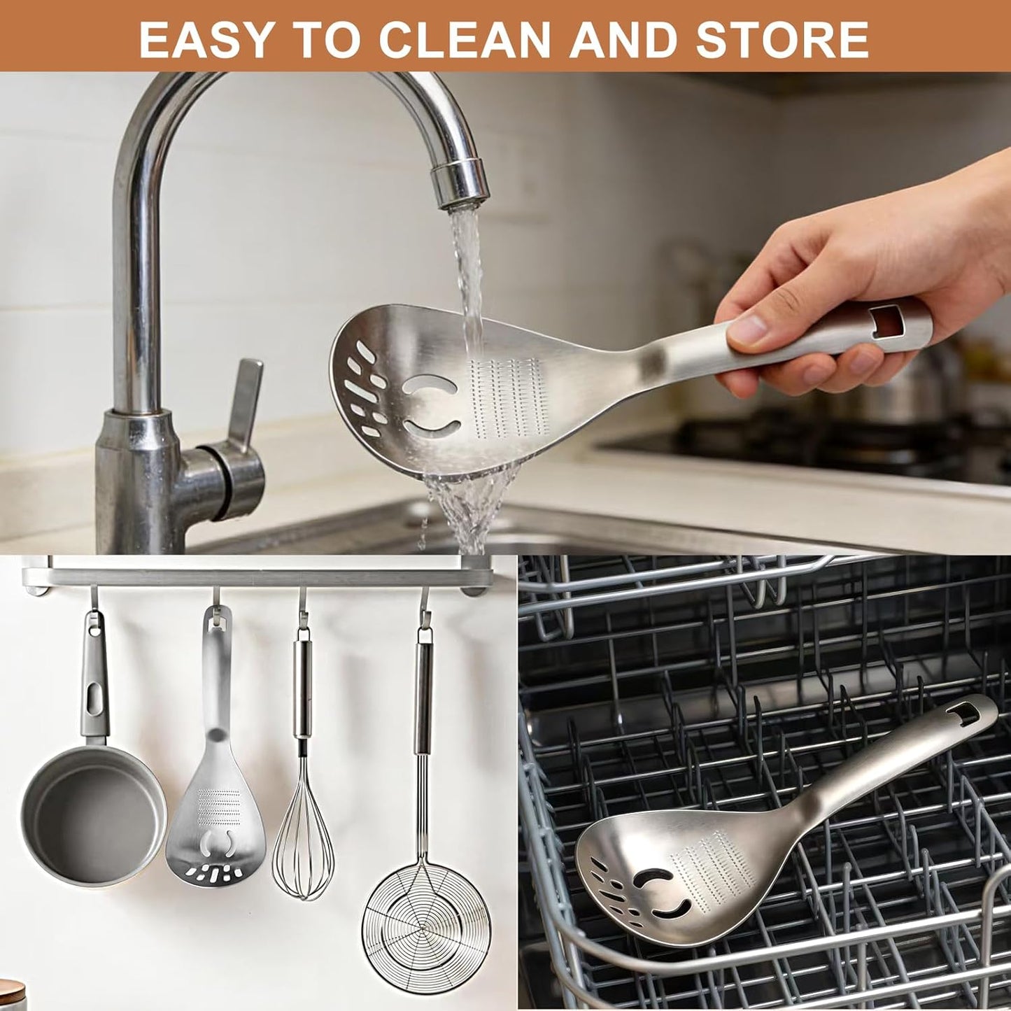 304 Stainless Steel Multi‑Purpose Kitchen Spoon 🥄