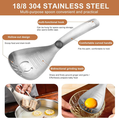 304 Stainless Steel Multi‑Purpose Kitchen Spoon 🥄
