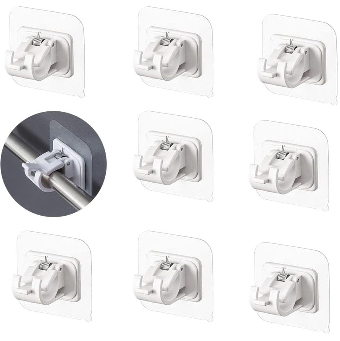 🔥Last Day Buy 2 Get 1 Free (18 PCS) 🔥 No-Drill Curtain Brackets — Hold Up to 13 lbs! 💪