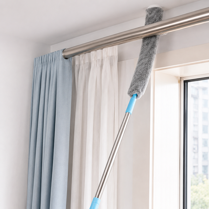 Extendable Gap Cleaning Duster – 150cm Bendable Slim Dust Mop for Under Bed, Sofa, Appliances, Corners & Pet Hair