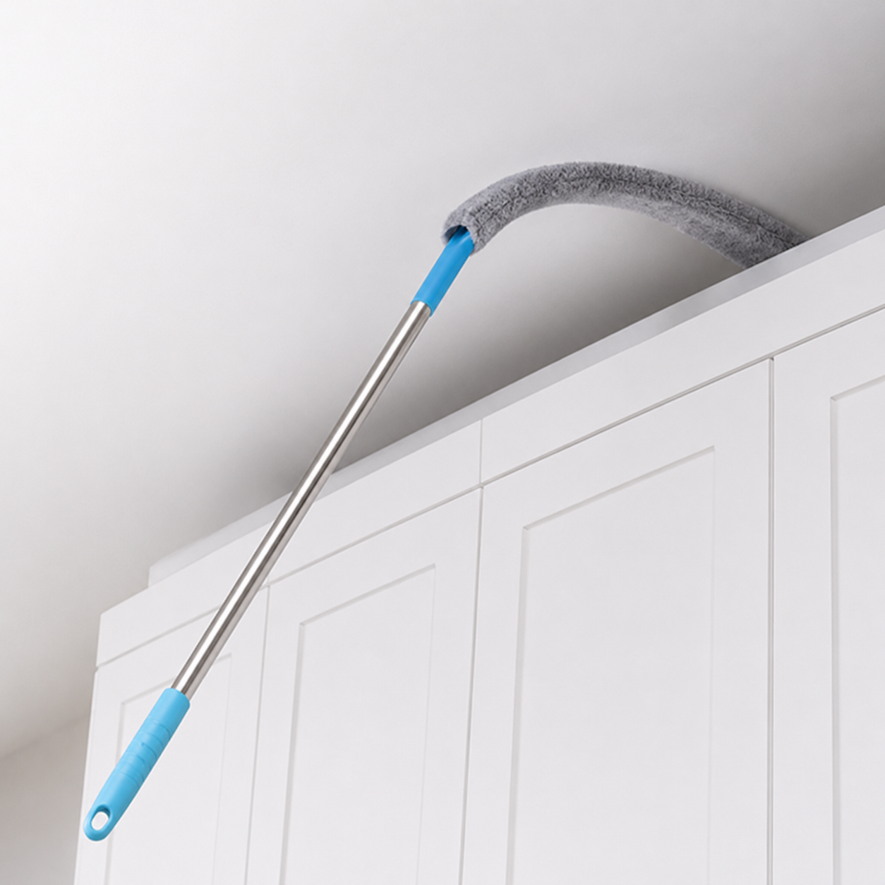 Extendable Gap Cleaning Duster – 150cm Bendable Slim Dust Mop for Under Bed, Sofa, Appliances, Corners & Pet Hair