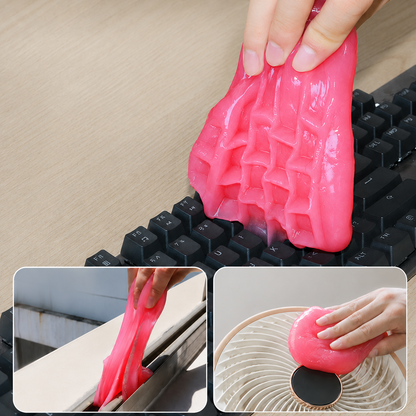 Multi-Purpose Cleaning Gel – 70g Reusable Soft Putty Dust Remover for Car Vents, Keyboard Gaps, Cup Holders & Home Office Cleaning