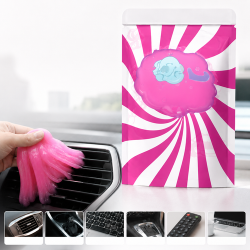 Multi-Purpose Cleaning Gel – 70g Reusable Soft Putty Dust Remover for Car Vents, Keyboard Gaps, Cup Holders & Home Office Cleaning
