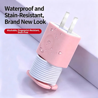 2-in-1 Silicone Charger Protector with Cord Wrap for 18W/20W Adapters ✅