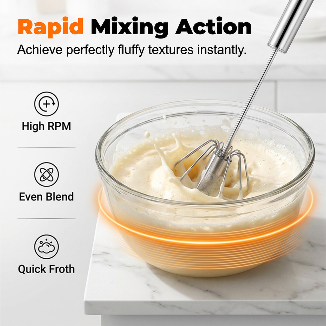 ⚡Buy 1 Get 1 Free⚡Stainless Steel Hand Egg Beater | Effortless Whisking – No Batter Splatter, Dishwasher Safe & Built to Last