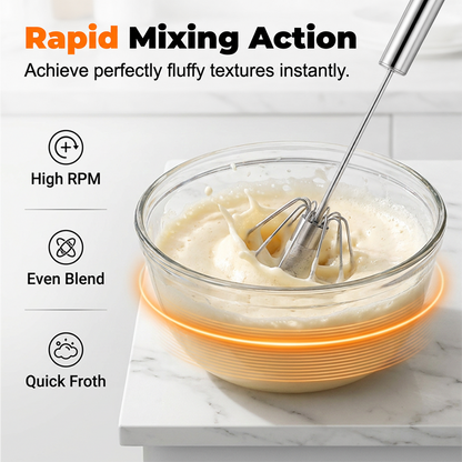 ⚡Buy 1 Get 1 Free⚡Stainless Steel Hand Egg Beater | Effortless Whisking – No Batter Splatter, Dishwasher Safe & Built to Last