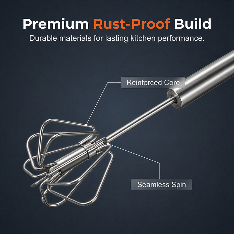 ⚡Buy 1 Get 1 Free⚡Stainless Steel Hand Egg Beater | Effortless Whisking – No Batter Splatter, Dishwasher Safe & Built to Last