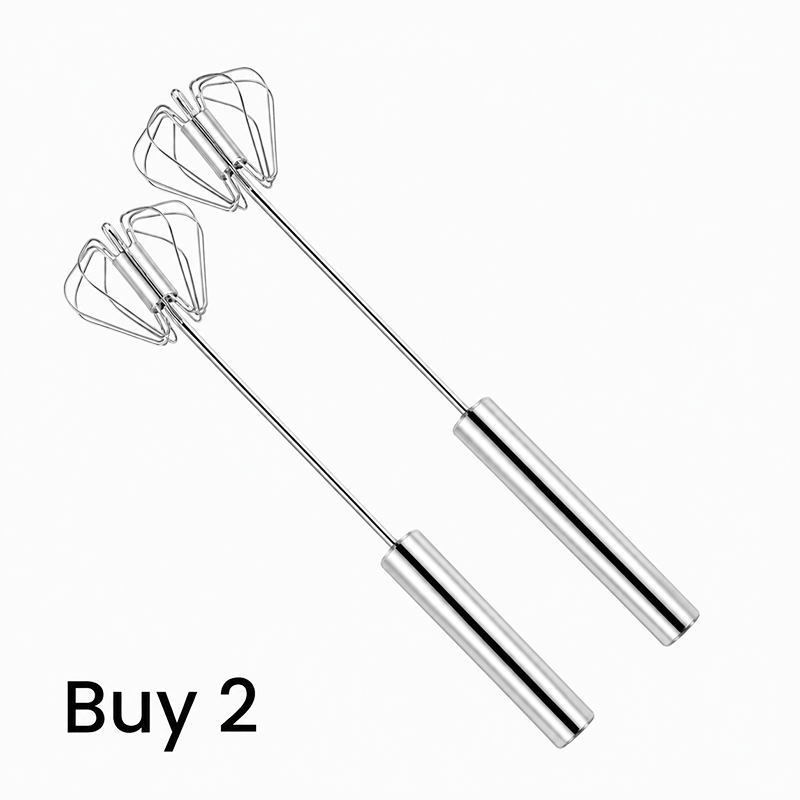 ⚡Buy 1 Get 1 Free⚡Stainless Steel Hand Egg Beater | Effortless Whisking – No Batter Splatter, Dishwasher Safe & Built to Last