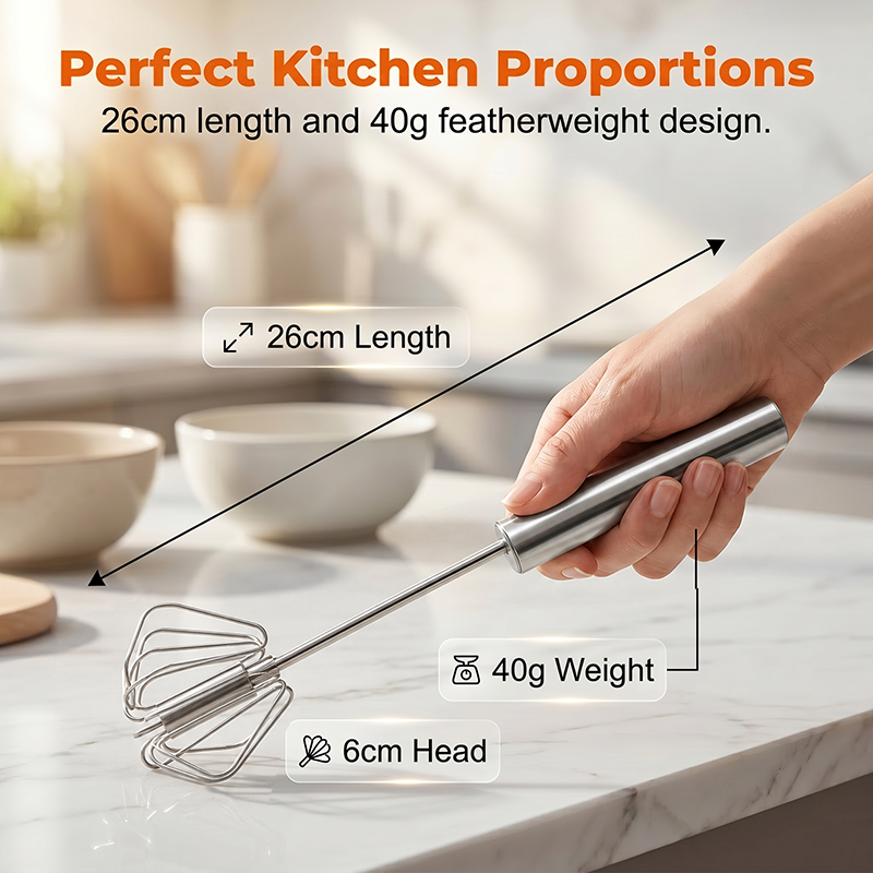 ⚡Buy 1 Get 1 Free⚡Stainless Steel Hand Egg Beater | Effortless Whisking – No Batter Splatter, Dishwasher Safe & Built to Last
