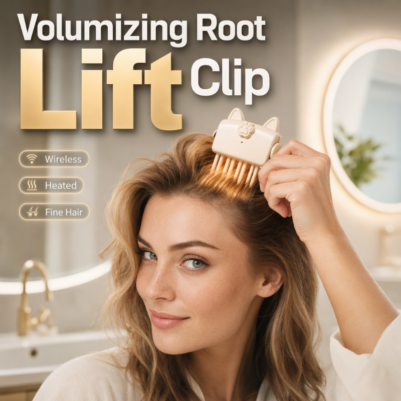 🎉50k+ Sold 💇 Wireless Hot Curler for Adding Volume to Hair Roots. Portable Styling Tool for Travel, Ideal for Fine and Straight Hair