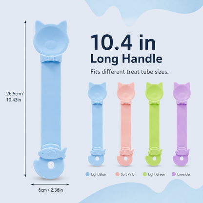 🥳HOT SALE🥳💞50K+ SOLD! Cat Feeder Spoon–BPA-free, one-hand squeeze & wide spoon. Clean feeding – grab yours! ✅