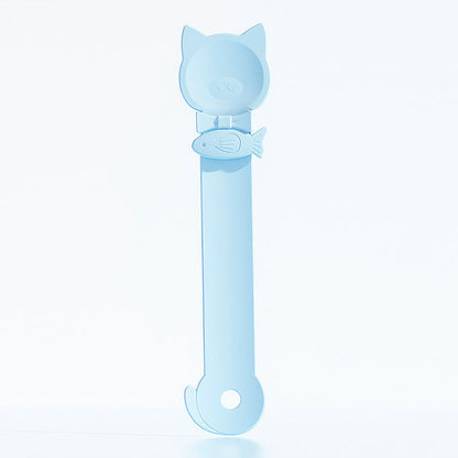 🥳HOT SALE🥳💞50K+ SOLD! Cat Feeder Spoon–BPA-free, one-hand squeeze & wide spoon. Clean feeding – grab yours! ✅